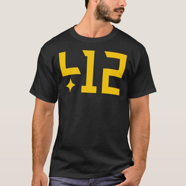 Camiseta Best Selling - 412 Pittsburgh Merchandise Essentia (Anverso)