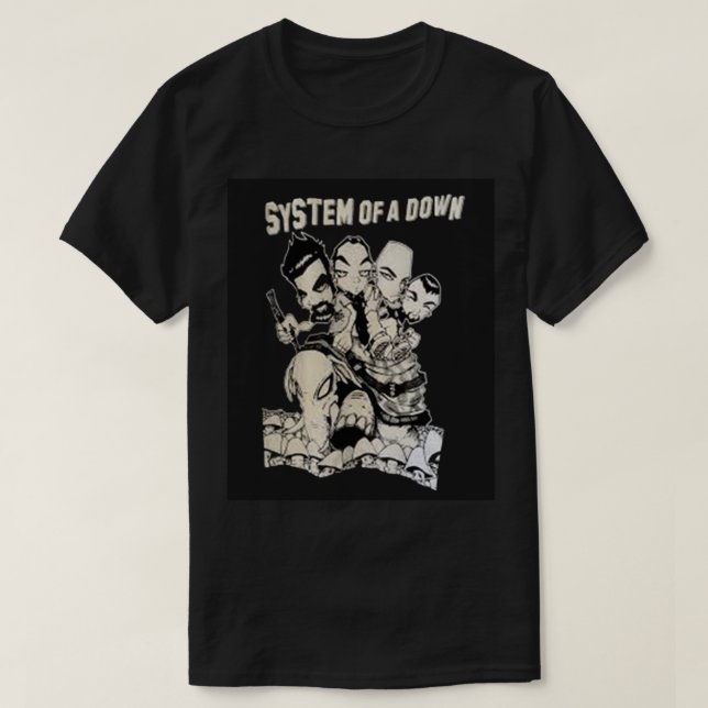 Camiseta best selling system of a down          (Diseño del anverso)
