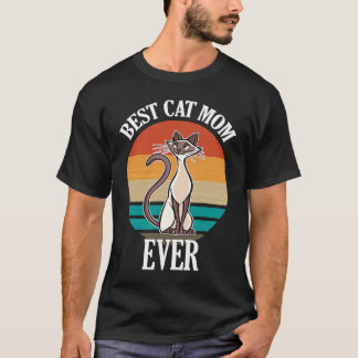 Camiseta Best Siamese Cat Mom Ever  Cat