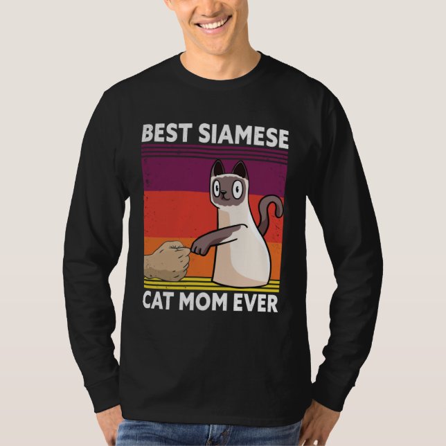 Camiseta Best Siamese Cat Mom Ever  Cat (Anverso)
