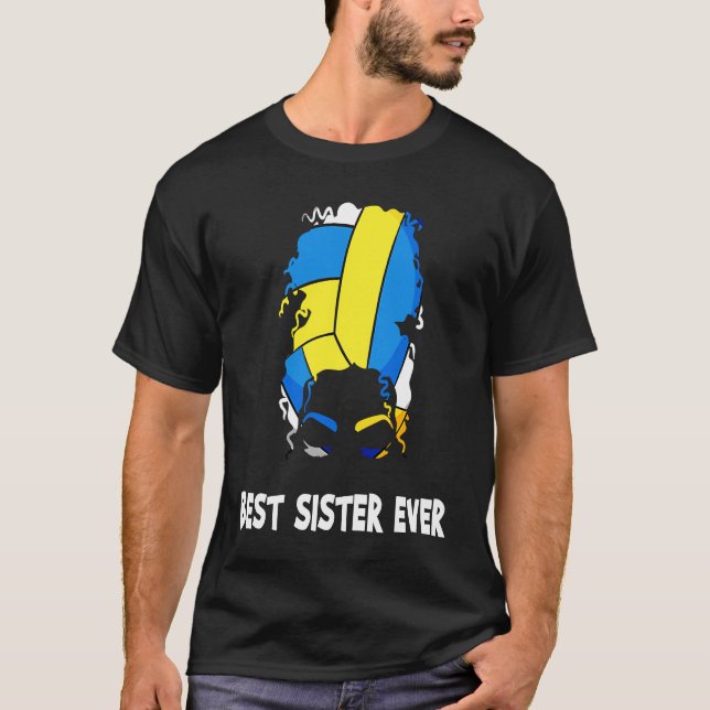 Camiseta Best Sister Ever Volleyball Mother's Day Sister Me (Anverso)