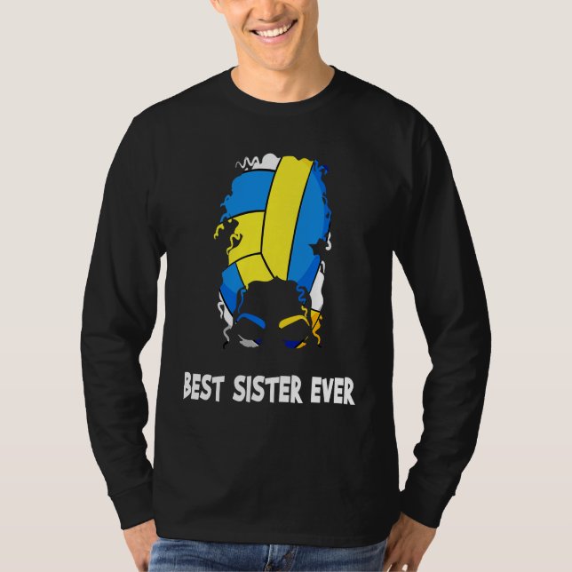 Camiseta Best Sister Ever Volleyball Mother's Day Sister Me (Anverso)