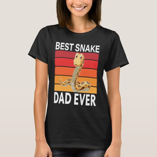 Camiseta Best Snake Dad Ever I Snake (Anverso)
