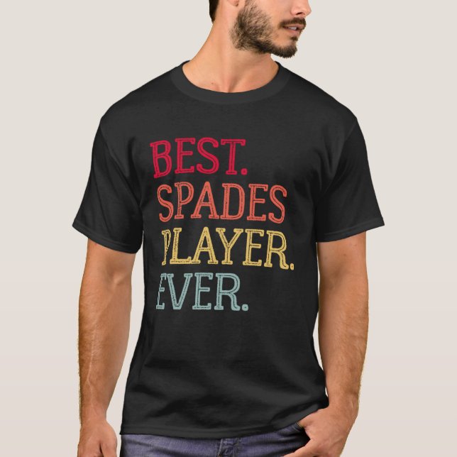 Camiseta Best Spades Player Ever  Spades Card Game  1 (Anverso)