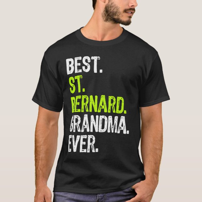 Camiseta Best St Bernard Grandma Ever Dog (Anverso)