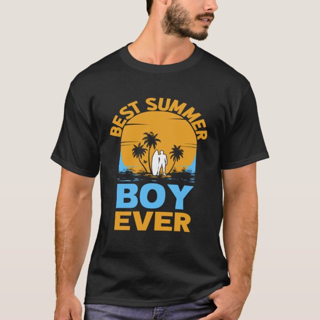 Camiseta Best Summer Boy Ever I Palm I Summer (Anverso)