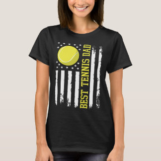 Camiseta Best Tennis Dad Tennis Daddy US Flag