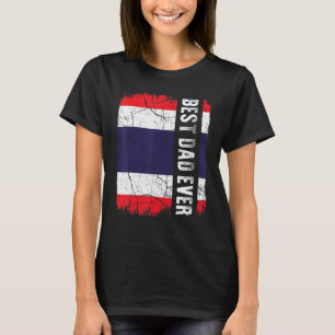 Camiseta Best Thai Dad Ever Thailand Flag Father's Day