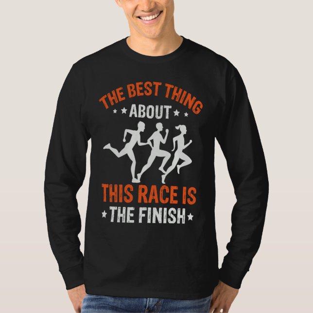 Camiseta Best Thing About This Race Is The Finish Triathlon (Anverso)