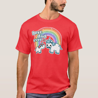Camiseta Best Unicorn Dad family