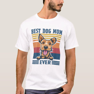 Camiseta Best Welsh Terrier Mom Ever Funny Dog Mom Mother's