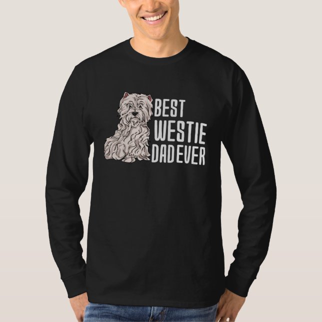 Camiseta Best West Highland White Terrier Dad Ever (Anverso)