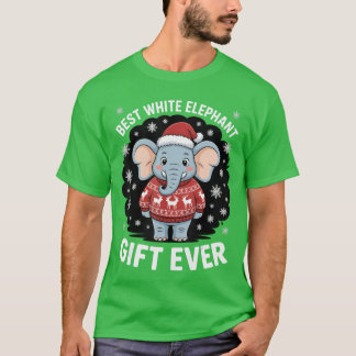 Camiseta Best White Elephant Gamer Funny Christmas Party fa