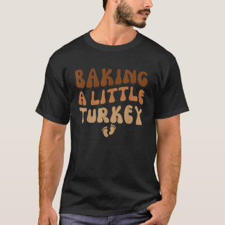 Camiseta Bestando Un Poco De Invitación De Embarazo En Turq