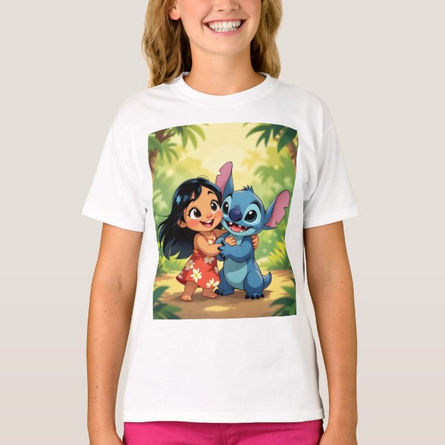 Camiseta Beste Freunde fürs Leben – Lilo & Stitch   (Anverso)