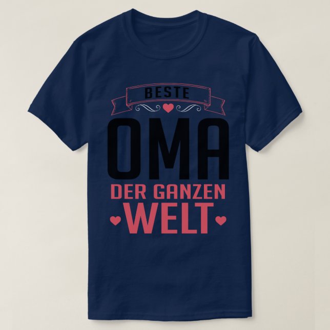 Camiseta Beste oma der welt (Diseño del anverso)