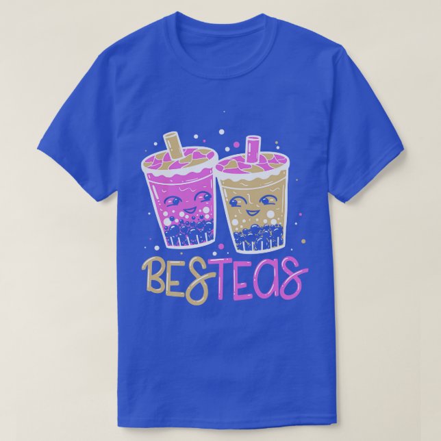 Camiseta BesTeas Funny Bubble Tea BFF Bestie Cute Kawaii (Diseño del anverso)