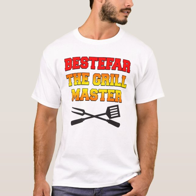Camiseta Bestefar Grill Master Abuelo noruego GIft (Anverso)
