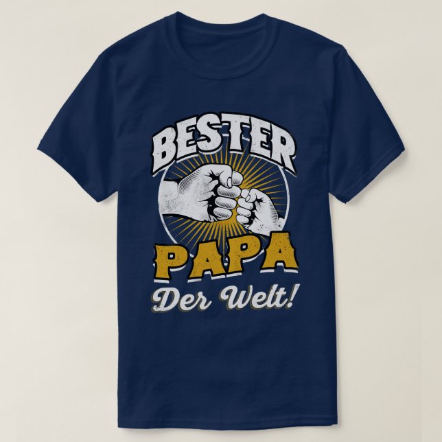 Camiseta Bester Papa der Welt (Diseño del anverso)