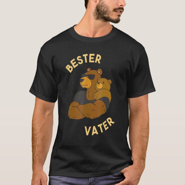 Camiseta Bester Vater Papa Son Partner luce el primer Da de (Anverso)