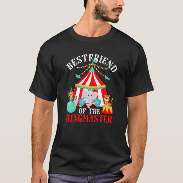 Camiseta Bestfriend Of Ringmaster Kids Carnival Fiesta Bday (Anverso)