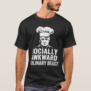 Camiseta Bestia culinaria incómoda con un humor de chef Tru