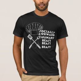 Camiseta Bestia culinaria incómoda Divertida Cocinera