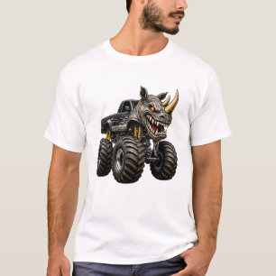 Camiseta Bestia de Camión Monstruo Rinoceronte