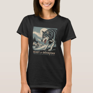 Camiseta Bestia de Gevaudan Cryptid Wolf Francia Folklore