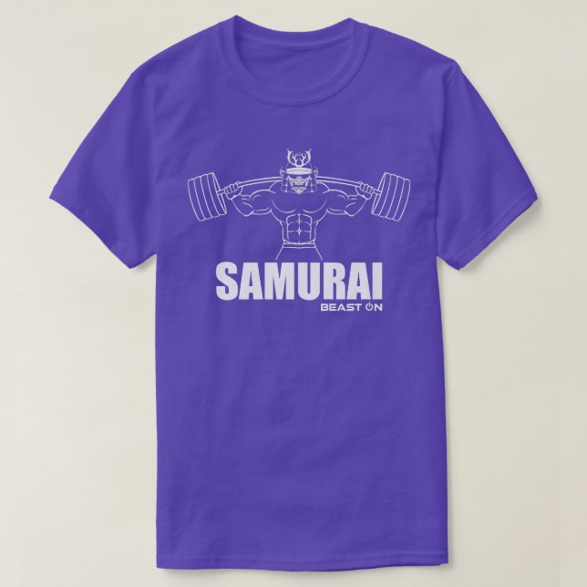 Camiseta Bestia de Gimnasio SAMURAI dice Gimnasio (Diseño del anverso)