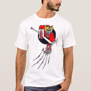 Camiseta Bestia de Hockey sobre Hielo Portero Gato Portero