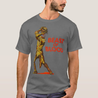 Camiseta Bestia de película de terror culta de retro de san