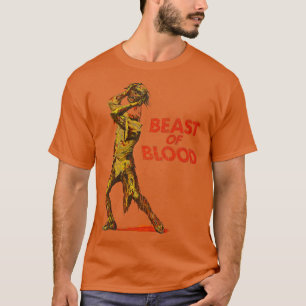 Camiseta Bestia de película de terror culta de retro de san