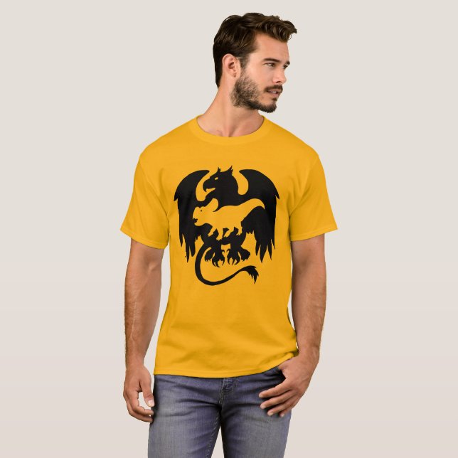 Camiseta Bestia dentro del grifo Protoceratops (Anverso completo)