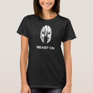 Camiseta Bestia En La Parte Trasera Del Casco Espartano Imp