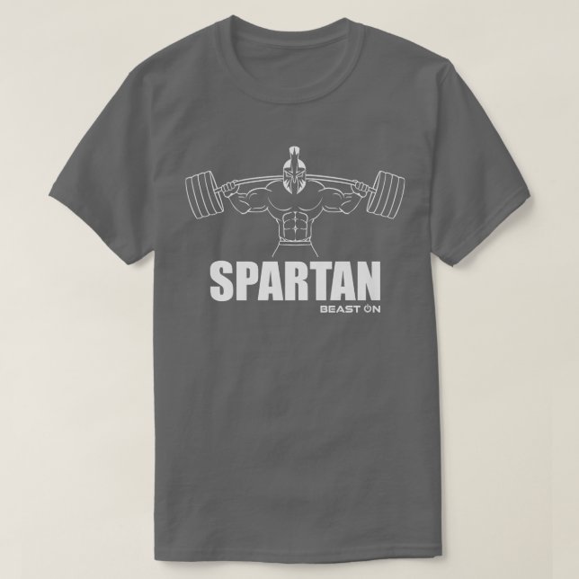 Camiseta Bestia Espartana Espartana En Gimnasio Motivación  (Diseño del anverso)
