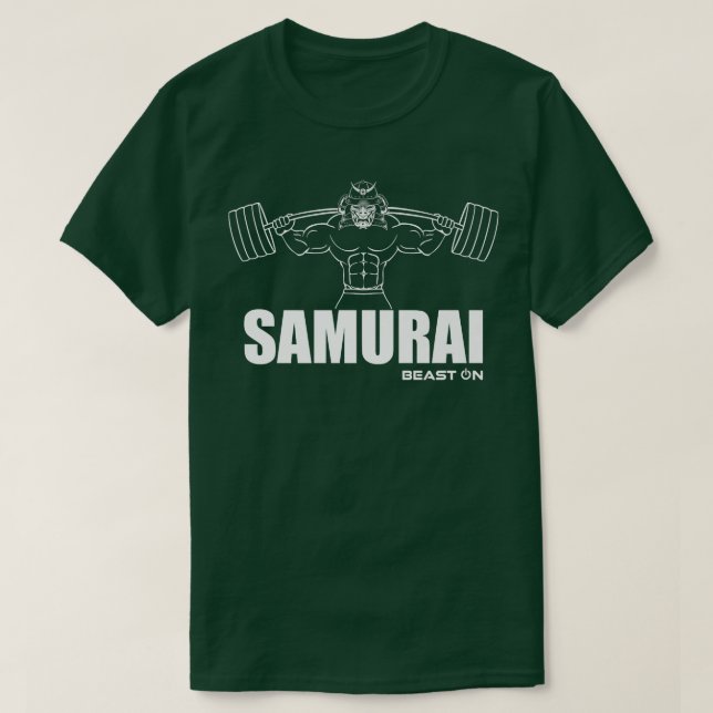 Camiseta Bestia SAMURAI Fitness En Gimnasio Fitness Sa (Diseño del anverso)