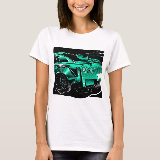 CAMISETA BESTIA VERDE R35 GTR (Anverso)
