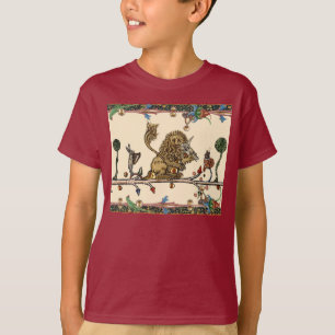 Camiseta BESTIARIO MEDIEVAL HACIENDO MÚSICA MÚSICA Violin