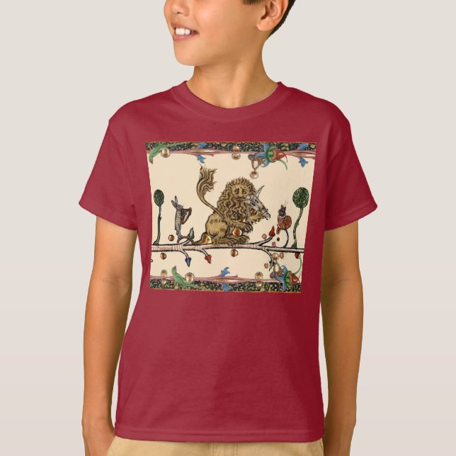 Camiseta BESTIARIO MEDIEVAL HACIENDO MÚSICA MÚSICA Violinis (Anverso)