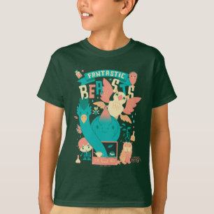 Camiseta Bestias Fantásticas personalizados Con Newt Scaman