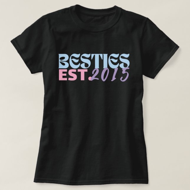 Camiseta Bestias personalizadas, mejores amigos, fin de sem (Diseño del anverso)