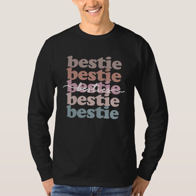 Camiseta Bestie  Bestfriend  Sisterhood  Friendship (Anverso)