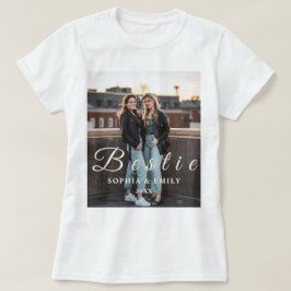 Camiseta Bestie Collage T-Shirt – Names & Year Custom Tee