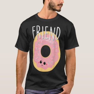 Camiseta Bestie Cute Food BFF Mejor Amigo Doughnut Teen Fu
