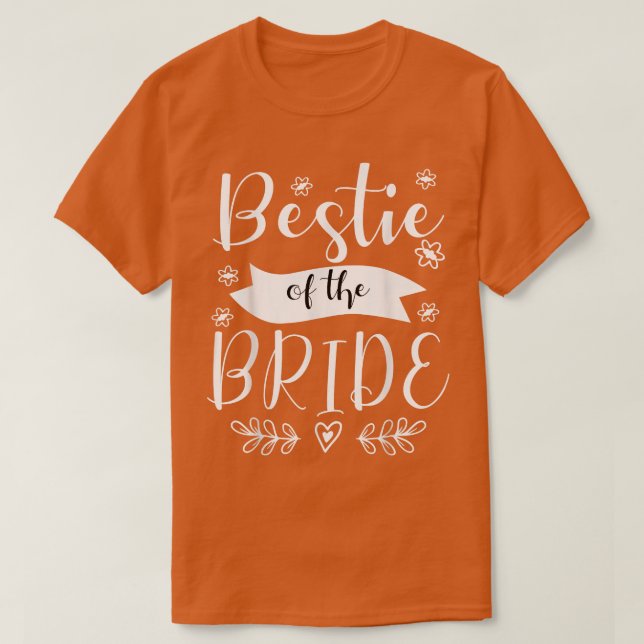 Camiseta Bestie de la dama de honor Boda84 (Diseño del anverso)