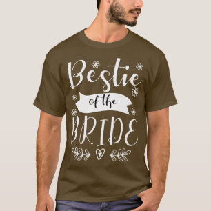 Camiseta Bestie de la dama de honor de la novia Boda