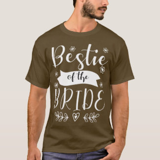 Camiseta Bestie de la dama de honor de la novia Boda