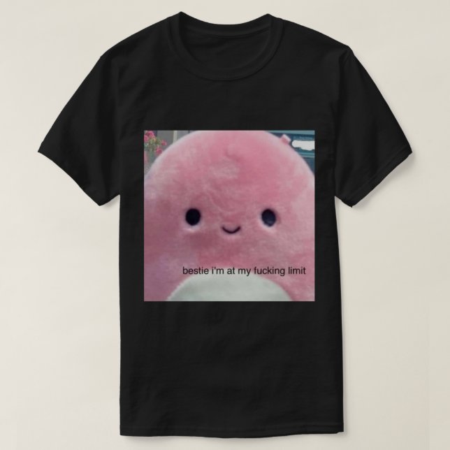 Camiseta BESTIE, ESTOY EN MI PEGATINA LÍMITE .png (Diseño del anverso)