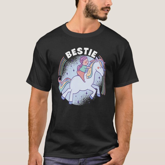 Camiseta Bestie Graphic Horse Lover Equestrian Rider Horses (Anverso)